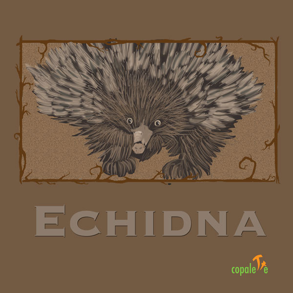 Echidna: Custom Animal Art Trading Card