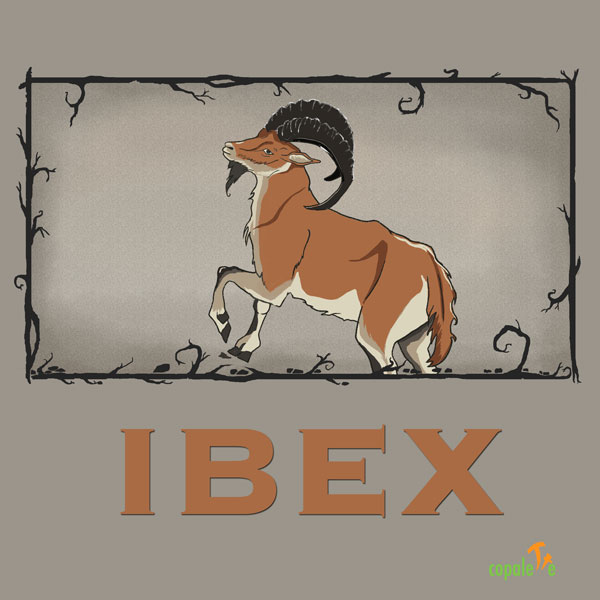 Ibex: Custom Animal Art Trading Card